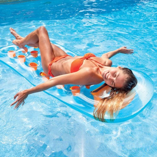Intex 18-Pocket Suntanner Inflatable Lounge, 74