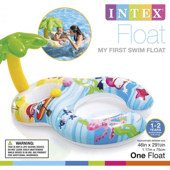 Intex My First Swim Float, Inflatable Baby Float, for Ages 1-2