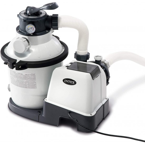 Intex Krystal Clear Sand Filter Pump for Above Ground Pools, 10-inch, 110-120V with GFCI