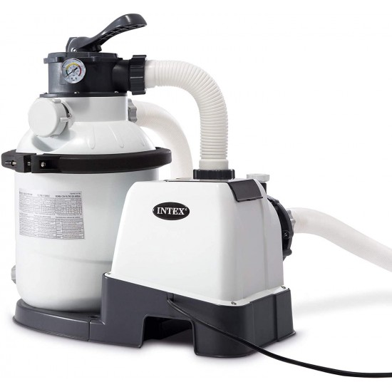 Intex Krystal Clear Sand Filter Pump for Above Ground Pools, 10-inch, 110-120V with GFCI