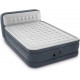 Intex Ultra Plush Inflatable Bed Air Mattress w/ Build-in Pump, Headboard, Queen