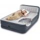 Intex Ultra Plush Inflatable Bed Air Mattress w/ Build-in Pump, Headboard, Queen