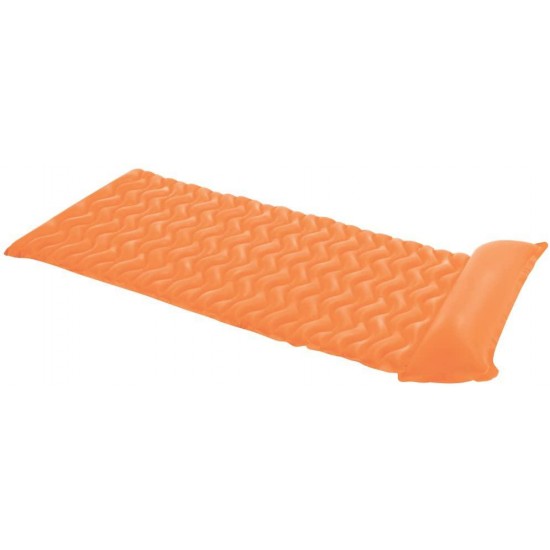 Intex Tote-N-Float Wave Inflatable Air Mat, 90-Inch X 34-Inch, 1-Piece (Color May Vary)
