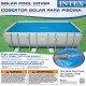 Intex Solar Cover for 18ft X 9ft Rectangular Frame Pools, Measures 17' 8