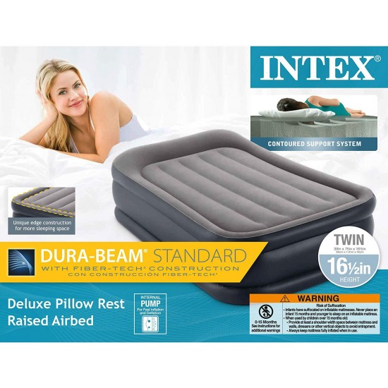Intex Dura Beam Series Pillow Rest, Intex Double High Twin Air Bed