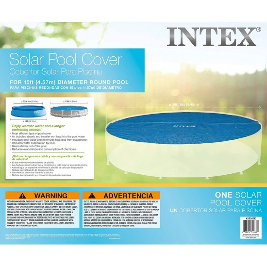 Intex Solar Cover for 15ft Diameter Easy Set and Frame Pools