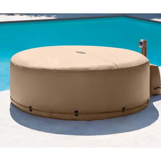 Intex Purespa Deluxe Cover, Energy Efficient Cover for 4-Person Round Purespa (Replacement Cover Only)