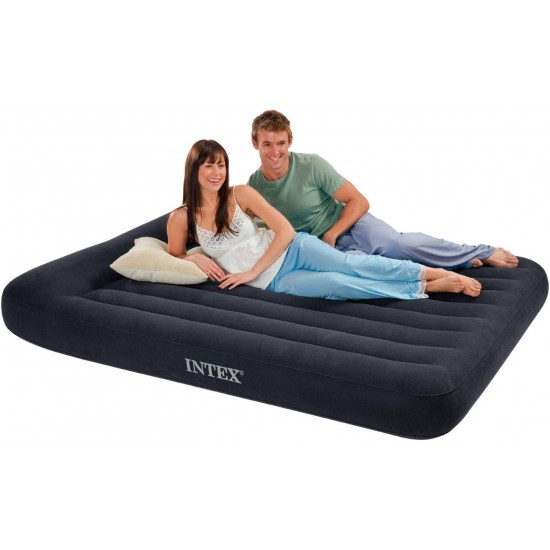 Intex Pillow Rest Classic Airbed with Built-in Pillow, Queen