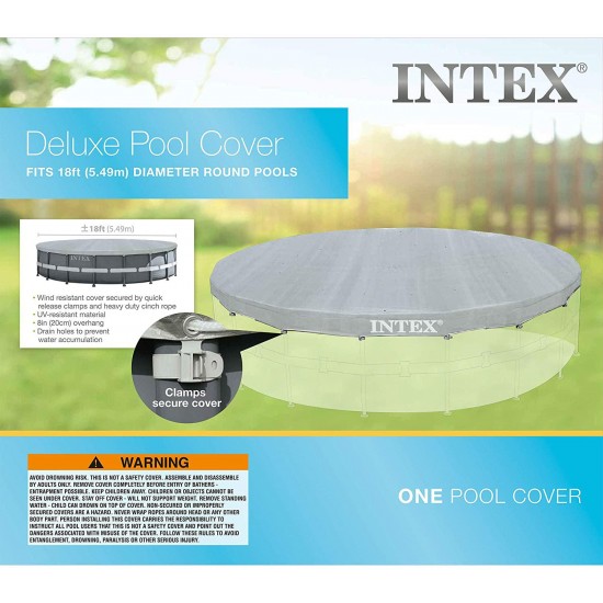 Intex Deluxe 18-Foot Round Pool Cover