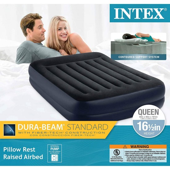 Intex Dura Beam Series Pillow Rest, Intex Queen Dura Beam Pillow Rest Air Bed