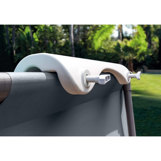 Intex Pool Bench, Foldable Seat for Above Ground Pools