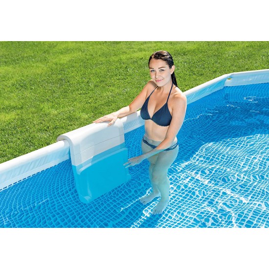 Intex Pool Bench, Foldable Seat for Above Ground Pools