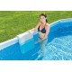 Intex Pool Bench, Foldable Seat for Above Ground Pools
