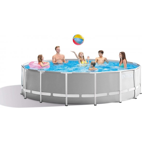 Intex Round Prism Frame Pool Set | 15ft x 48
