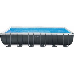Intex 24ft X 12ft X 52in Ultra XTR Rectangular Pool Set with Sand Filter Pump, Ladder, Ground Cloth & Pool Cover