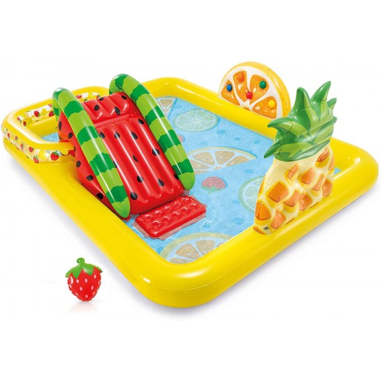 Intex Fun 'n Fruity Inflatable Play Center, for Ages 2+, Multicolor