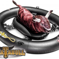 Intex Inflat-A-Bull, Inflatable Ride-On Pool Toy with Realistic Printing, 94