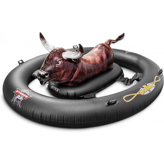 Intex Inflat-A-Bull, Inflatable Ride-On Pool Toy with Realistic Printing, 94