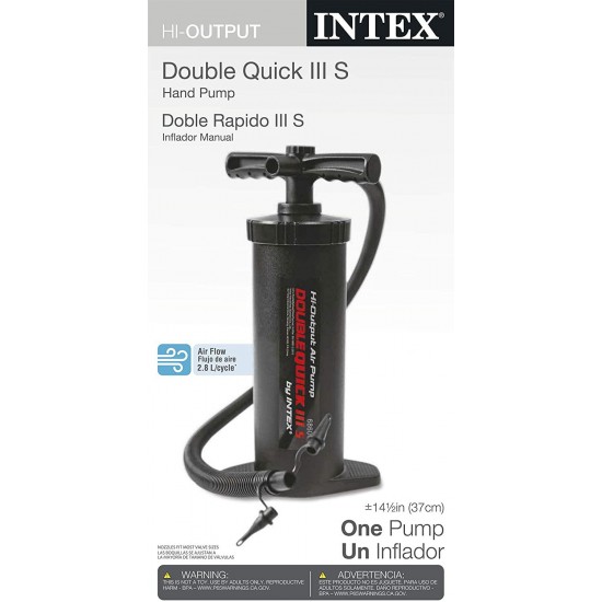 Intex Double Quick III S Hand Pump, 14.5