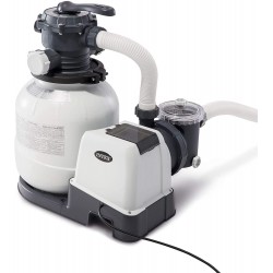 Intex 26645EG Krystal Clear 12-Inch 2100 GPH Above Ground Pool Sand Filter Pump with Automatic Timer and 6-Function Control