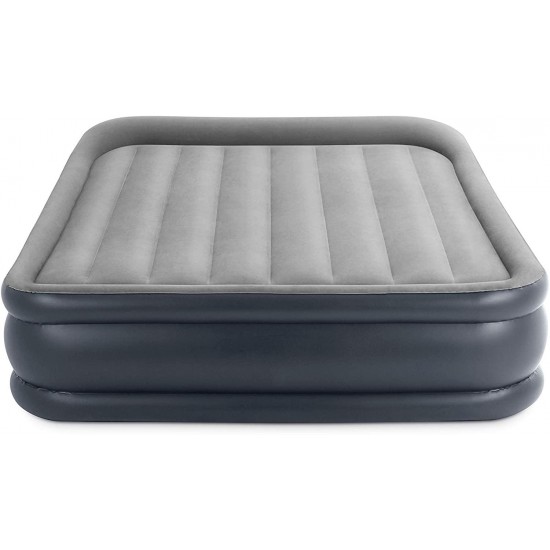 Twin Intex Dura Beam Standard Deluxe Pillow Rest Raised Airbed w/ Built in Pump 