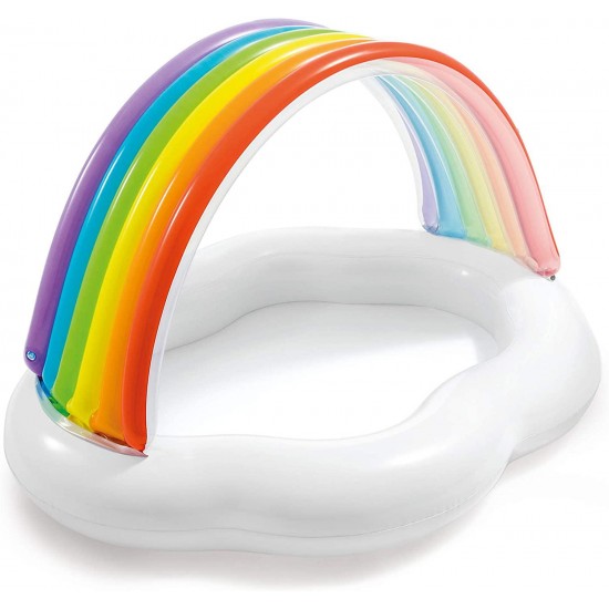 Intex Rainbow Cloud Inflatable Baby Pool, for Ages 1-3