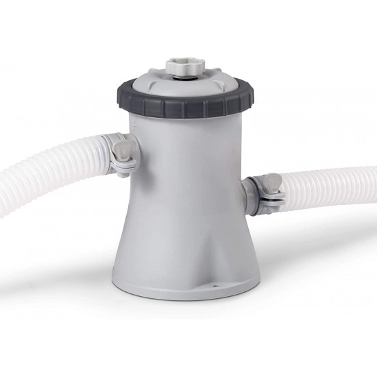 Intex Krystal Clear Cartridge Filter Pump for Above Ground Pools, 330 GPH Pump Flow Rate, 110-120V with GFCI