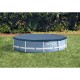 Intex Round Metal Frame Pool Cover, Blue, 10 ft