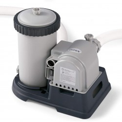 Intex 28633EG Krystal Clear Cartridge Filter Pump for Above Ground Pools, 2500 GPH Pump Flow Rate, 110-120V with GFCI, system flow rate of 1,900 gallons per hour